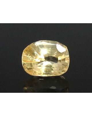 3.42 Ratti Natural Yellow Sapphire With Govt Lab Certificate-(56610)