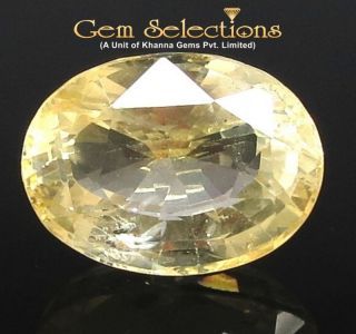 11.41 Ratti Natural Yellow Sapphire with Govt Lab Certificate-(56650)