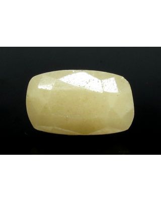 7.66/CT Natural Yellow Sapphire with Govt Lab Certificate-(1221)   