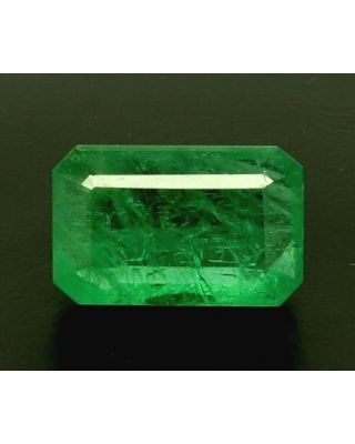 6.74/CT Natural Panna Stone with Govt. Lab Certified (45510)       