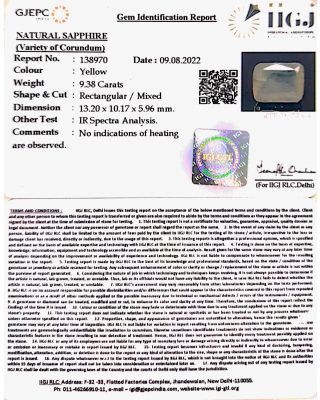4.10 /CT Natural Ceylonese Pukhraj with Govt Lab Certificate-12210        