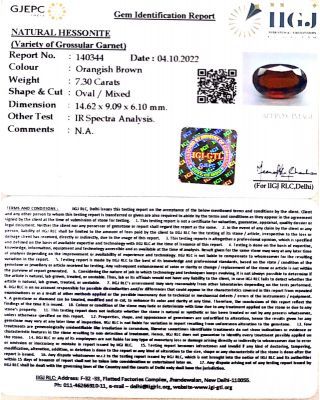 7.30/CT Natural Govt. Lab Certified Ceylonese Gomed-(1221)           