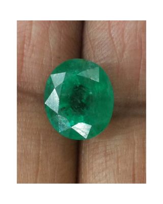 3.84/CT Natural Emerald Stone with Govt. Lab Certified (34410)      