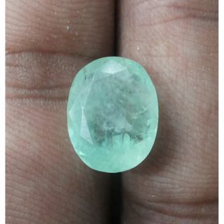 8.58/CT Natural Colombian Panna Stone with Govt. Lab Certificate (8991)
