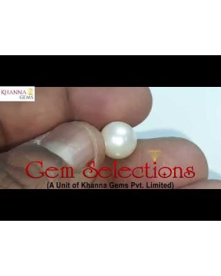 6.35/CT Natural South Sea Pearl with Lab Certificate-(1332)        