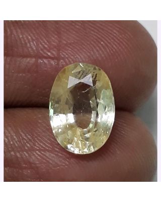 4.76/CT Natural Ceylonese Pukhraj with Govt Lab Certificate-YELSA9A  