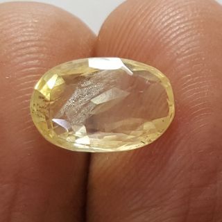 4.19 Ratti Natural Yellow Sapphire With Govt Lab Certificate-(34410)