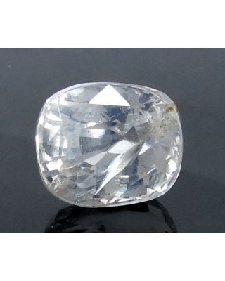 8.58/CT Natural White Sapphire with Govt Lab Certificate-16650 