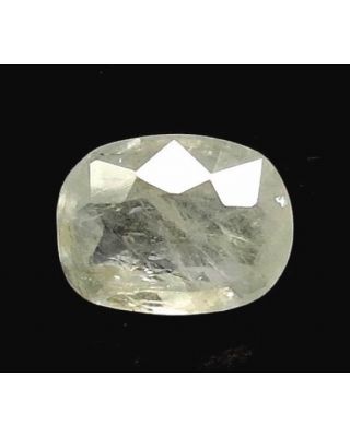 5.65/CT Natural White Sapphire with Govt Lab Certificate (6771)      
