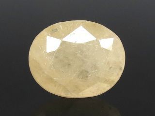 13.03 Ratti Natural Ceylonese Yellow Sapphire with Govt Lab Certificate-(4551)