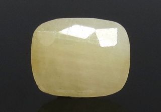 8.24 Ratti Natural Ceylonese Yellow Sapphire with Govt Lab Certificate-(4551)
