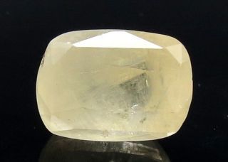 7.34 Ratti Natural Ceylonese Yellow Sapphire with Govt Lab Certificate-(6771)