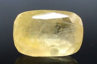 7.52 Ratti Natural Ceylonese Yellow Sapphire with Govt Lab Certificate-(6771)